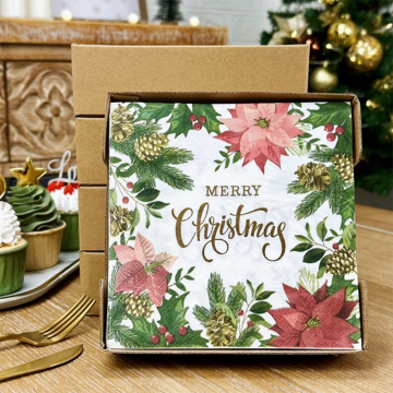 Merry Christmas Napkins33*33cm, 50PCS/Pack